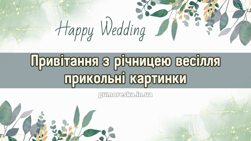 Привітання з річницею весілля прикольні картинки