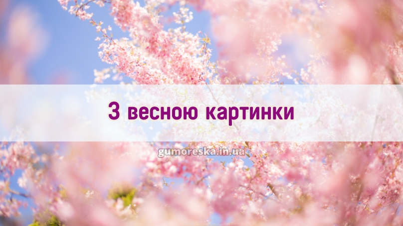 З весною картинки