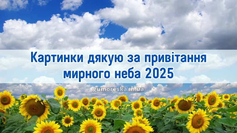 Картинки дякую за привітання мирного неба 2025