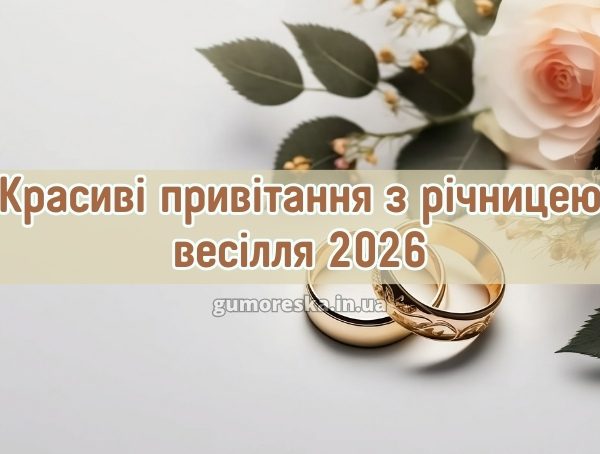 Красиві привітання з річницею весілля 2026
