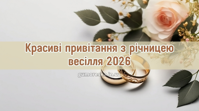 Красиві привітання з річницею весілля 2026